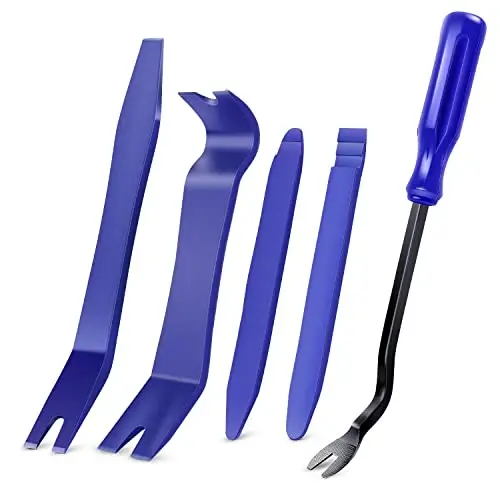 GOOACC 5PCS Auto Trim Removal Tool Kit No-Scratch Pry Tool Kit for Car Door Clip Panel & Audio Dashboard Dismantle -5PCS - 1
