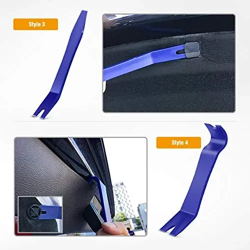 GOOACC 5PCS Auto Trim Removal Tool Kit No-Scratch Pry Tool Kit for Car Door Clip Panel & Audio Dashboard Dismantle -5PCS - 5