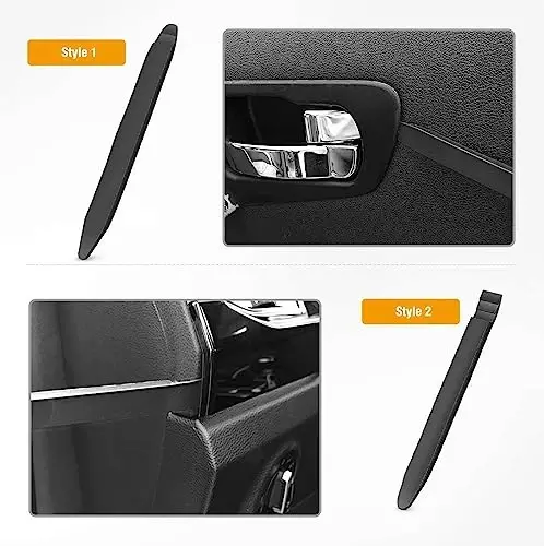 GOOACC 5 PCS Nylon Auto Trim Removal Tool Kit No-Scratch Removal Tool Kit for Car Clip Panel & Audio Dashboard Dismantle Black - 4