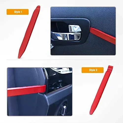 GOOACC 5 PCS Nylon Auto Trim Removal Tool Kit No-Scratch Removal Tool Kit for Car Panel & Audio Dashboard Dismantle Red - 5