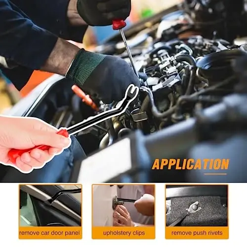 GOOACC 501PCS Universal Car Clips Mixed Auto Bumper Fender Trim Door Panel Shield Engine Cover Retainer Rivet Push Clips with Fastener Remover for GM Ford Chrysler Toyota Lexus Honda Acura Dodge Jeep - 7