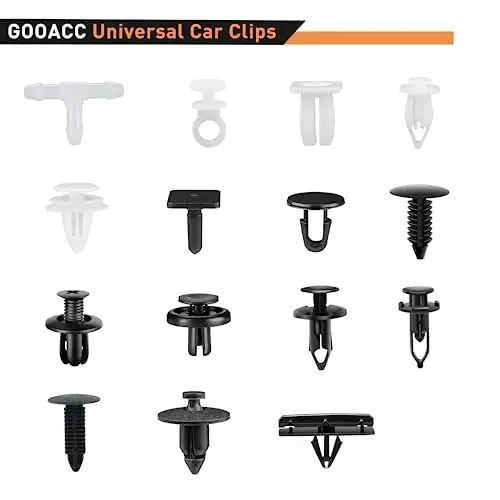 GOOACC 501PCS Universal Car Clips Mixed Auto Bumper Fender Trim Door | Panel Shield Engine Cover Retainer Rivet Push with Fastener Remover for GM Ford Chrysler Toyota Lexus Honda Acura Dodge Jeep - 3