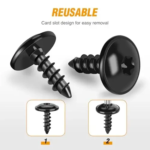 GOOACC 50Pcs Nylon Screw Grommets Retainers Fender Liner & Splash Shield Nut Kit Compatible for VW Audi Replace 811-807-577-C N90335006 WHT-000-713 N90775001 N10327102 - 5