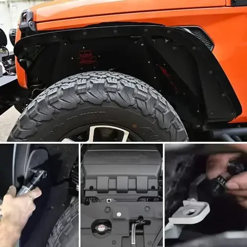 GOOACC 60PCS Rear Bumper Cover Push-Type Retainer Fender Wheel Housing U-Nut Indented Screw Bumper Cover Clip for Lexus Scion Toyota - 2