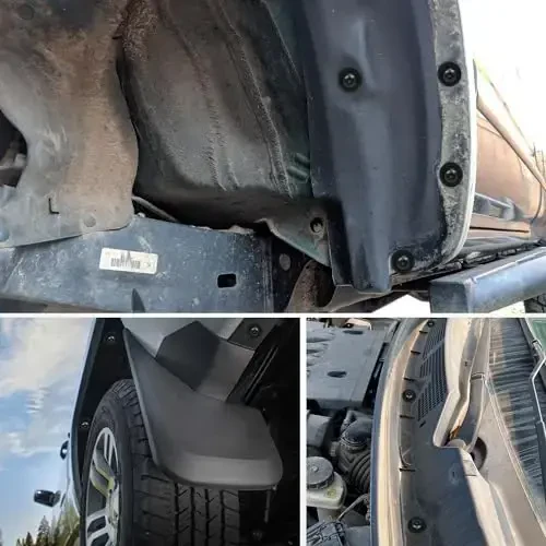 GOOACC 60Pcs Fender Liner Bumper Cover Splash Shield Olti burchakli başlı vida, neylon U gaykalari to'plami Mazda 2, 5, 6, CX-5, CX-7 & CX-9 2014 - 2010 modellari uchun old qismini mahkamlash uchun - 7