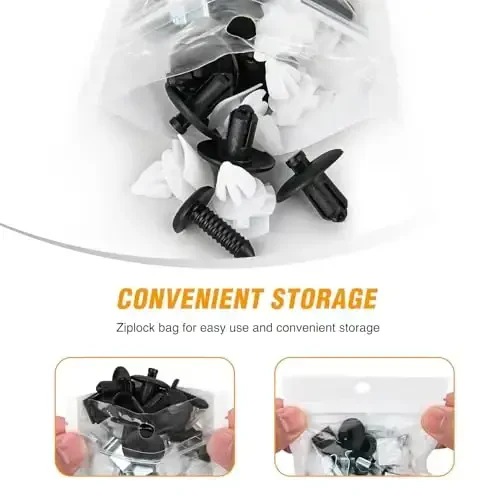 GOOACC 70Pcs Door Trim and Sill Plate Retainers Scuff Protection Moulding Clips Assortment Compatible for Audi/VW Volkswagen Polo 3C0-853-586 4A0-867-276A - 6