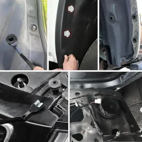 GOOACC 70Pcs Door Trim and Sill Plate Retainers Scuff Protection Moulding Clips Assortment Compatible for Audi/VW Volkswagen Polo 3C0-853-586 4A0-867-276A - 7