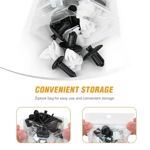 GOOACC 70Pcs Door Trim and Sill Plate Retainers Scuff Protection Moulding Clips Assortment Compatible for Audi/VW Volkswagen Polo 3C0-853-586 4A0-867-276A - 6