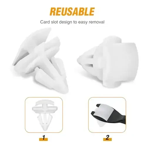 GOOACC 70Pcs Door Trim and Sill Plate Retainers Scuff Protection Moulding Clips Assortment Compatible for Audi/VW Volkswagen Polo 3C0-853-586 4A0-867-276A - 3