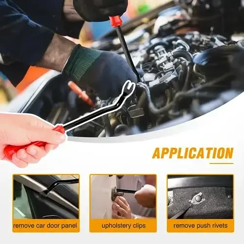 GOOACC 935Pcs Car Push Retainer Clips & Auto Fasteners Assortment -26 Most Popular Sizes Nylon Bumper Fender Rivets with 10 Cable Ties and Fasteners Remover for GM Ford Toyota Honda Chrysler - 7