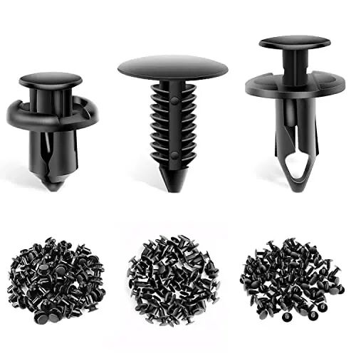 GOOACC GRC-18 100PCS 7mm 8mm 10mm Nylon Push Expansion Screws Replacement Kit,Bumper Fastener Rivet Clips GM 21030249 Ford N807389S - GOOACC