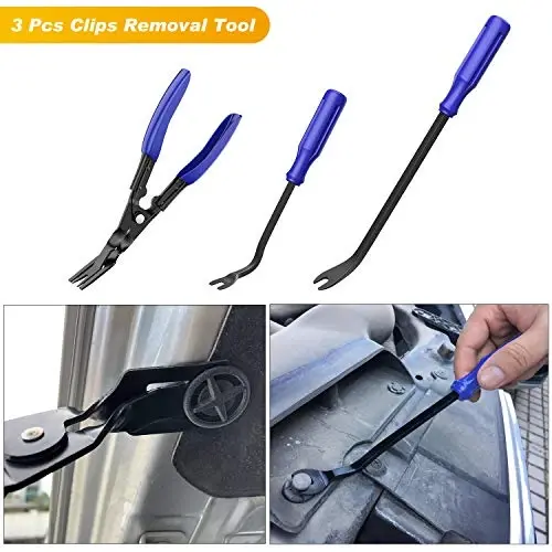 GOOACC - GRC-49 19Pcs Trim Removal Tool Set & Clip Plier Upholstery Remover Nylon Car Panel Removal Set with Portable Storage Bag - 3