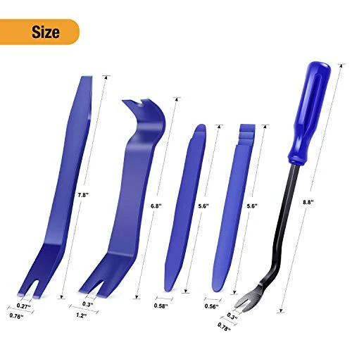 GOOACC Набор инструментов для снятия автомобильной отделки 5 шт. Набор инструментов для снятия без царапин для панели обшивки двери автомобиля и демонтажа аудиопанели - 5 шт. - GOOACC (1)