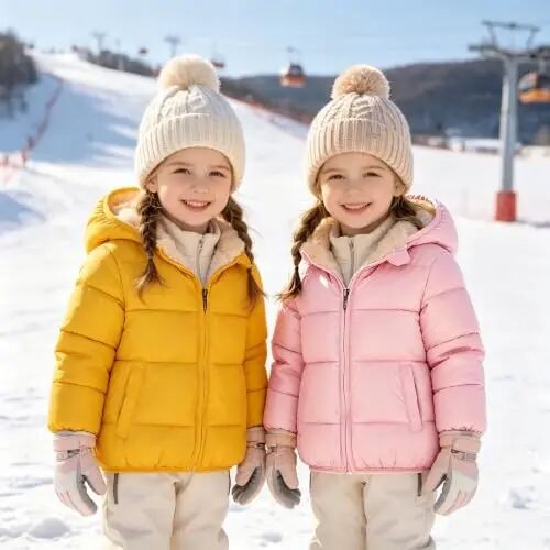 GOODKIDS Baby Girls Boys' Winter Fleece Jackets with Hooded Toddler Warm Lined Coat Outer Clothing 1-6 Years - GOODKIDS (1)