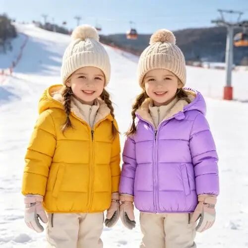 GOODKIDS Baby Girls Boys' Winter Fleece Jackets with Hooded Toddler Warm Lined Coat Outer Clothing 1-6 Years - GOODKIDS (1)