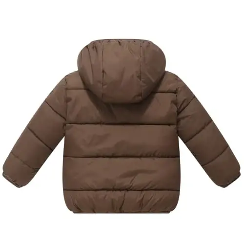 GOODKIDS Baby Girls Boys' Winter Fleece Jackets with Hooded Toddler Warm Lined Coat Outer Clothing 1-6 Years - 3