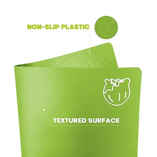 Goodluck 4 Pieces Flexible Cutting Boards, BPA Free Plastic Cutting Boards for Kitchen, Non Slip Cutting Mat for Meat and Vegetables - 4