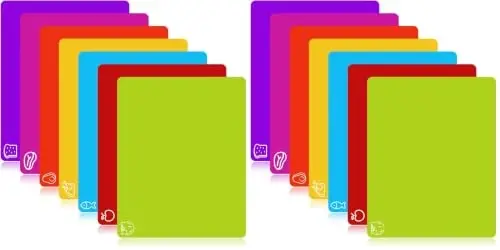 Goodluck 7 Pieces Flexible Cutting Boards, BPA Free Plastic Cutting Boards for Kitchen, Non Slip Cutting Mat for Meat and Vegetables (Pack of 2) - 5