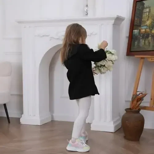 Goodplayer Baby Boy Girl Coat Toddler Pea Coat Fall Winter Jacket Outerwear for Baby Buttons Coat Clothes - 7