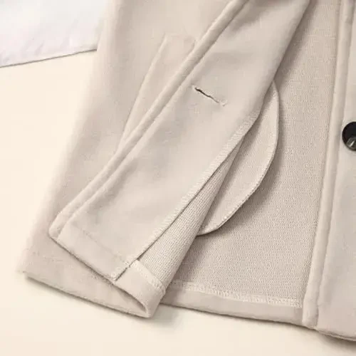 Goodplayer Baby Boy Girl Coat Toddler Pea Coat Fall Winter Jacket Outerwear for Baby Buttons Coat Clothes - 6