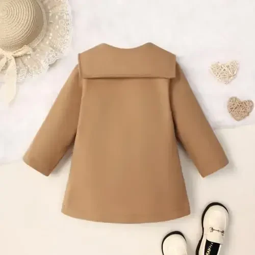 Goodplayer Baby Boy Girl Coat Toddler Pea Coat Fall Winter Jacket Outerwear for Baby Buttons Coat Clothes - 7