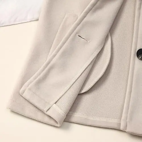 Goodplayer Baby Boy Girl Coat Toddler Pea Coat Fall Winter Jacket Outerwear for Baby Buttons Coat Clothes - 6