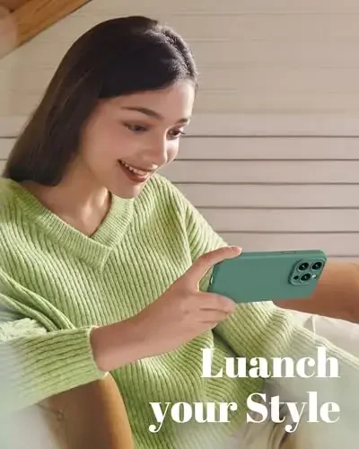 GOODVISH iPhone 15 Pro uchun mos keladigan g‘ilof, Silikon yangilangan [Kamera himoyasi kuchaytirilgan] Telefon g‘ilofi [2 ekran himoyachisi] bilan, Yumshoq tirnalishga qarshi mikrofiber astar ichida, 6,1 dyuym, To‘q qarag‘ay yashili - 7