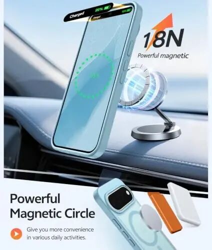 Google 11/11 Pro Kılıf için FNTCASE, Magsafe Uyumlu Camgöbeği | Ekran Koruyucu, Yarı Saydam Mat, 14FT Askeri Sınıf Düşme Koruması, Darbeye Dayanıklı Koruyucu Telefon Kılıfı, Camgöbeği - 2