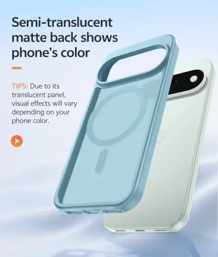 Google 11/11 Pro uchun FNTCASE g'ilofi, Magsafe bilan mos keladi, Feruza | Ekran himoyachisi, Shaffof matli, 14FT harbiy darajadagi tushishdan himoya, Zarbaga chidamli telefon g'ilofi, Feruza - 4