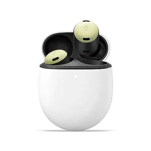 Google Pixel Buds Pro - Noise Canceling Earbuds - Up to 31 Hour Battery Life with Charging Case- Bluetooth Headphones - Compatible with Android - Lemongrass - 1