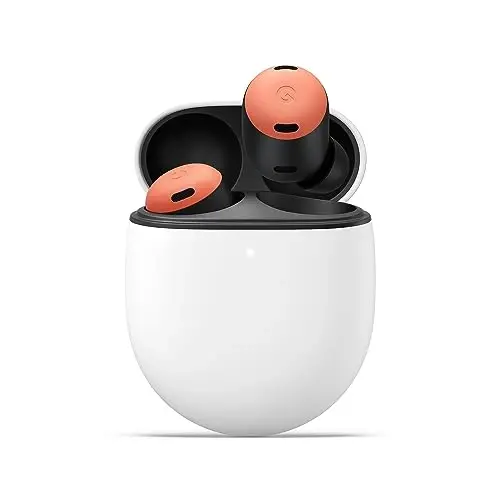 Google Pixel Buds Pro - shovqinni bekor qiluvchi quloqchinlar - zaryadlash qutisi bilan 31 soatgacha batareya quvvati - Bluetooth eshitish vositasi - Android bilan mos - Marjon - 1