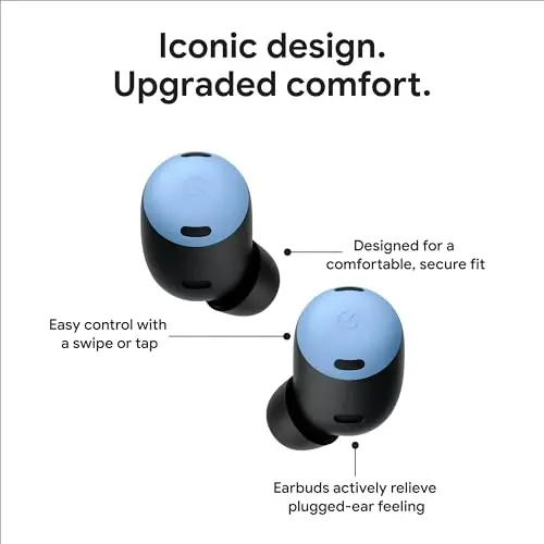 Google Pixel Buds Pro - Tovushni bekor qiluvchi quloqchinlar - Zaryadlash qutisi bilan 31 soatgacha batareya quvvati[2] - Bluetooth quloqchinlari - Android bilan mos - Chinni - 5