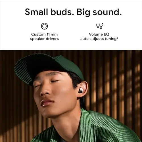 Google Pixel Buds Pro - Tovushni bekor qiluvchi quloqchinlar - Zaryadlash qutisi bilan 31 soatgacha batareya quvvati[2] - Bluetooth quloqchinlari - Android bilan mos - Chinni - 4