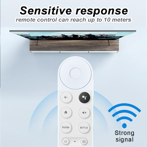 Upgrade Voice New Remote Control for Google TV Chromecast 4K Snow/HDTV, Voice Replacement Remote Control for Google TV G9N9N, GA01409-US, GA01919/20/23-US, GA02463-US, Streaming Media Player… - 3