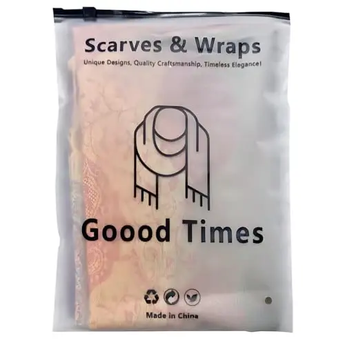 Goood Times Fashion Women's Silk Scarf Luxury Satin Shawl Wraps - 1