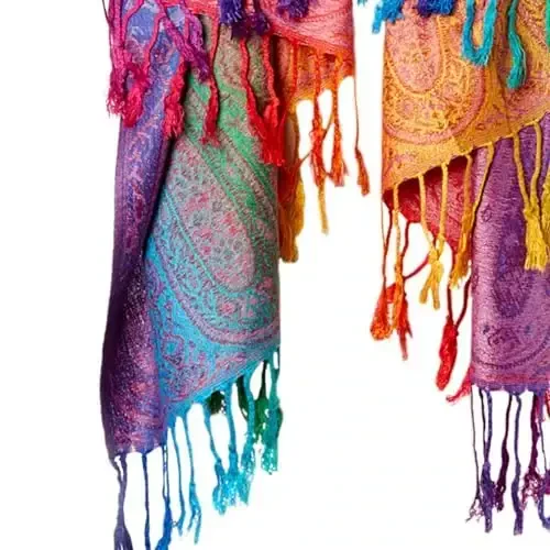 Goood Times Moda Ayollar uchun ipak sharf Hashamatli atlas sharf o'rash (Binafsha rang) - 2