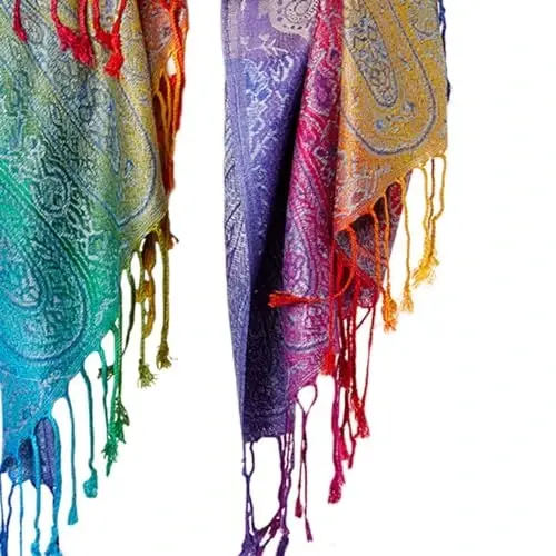 Goood Times Fashion Women's Silk Scarf Luxury Satin Shawl Wraps - 2