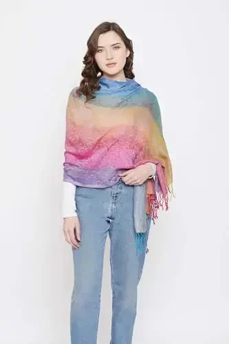 Goood Times Fashion Women's Silk Scarf Luxury Satin Shawl Wraps - 6