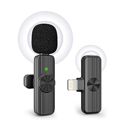 GoorDik Wireless Mini Microphone for iPhone Recording, Portable Lavalier Clip-On Mic for iPhone Audio/Video Recording, Lapel Lav Mic for Content Creators & Influencers & Youtubers/Tiktok Starters - 1