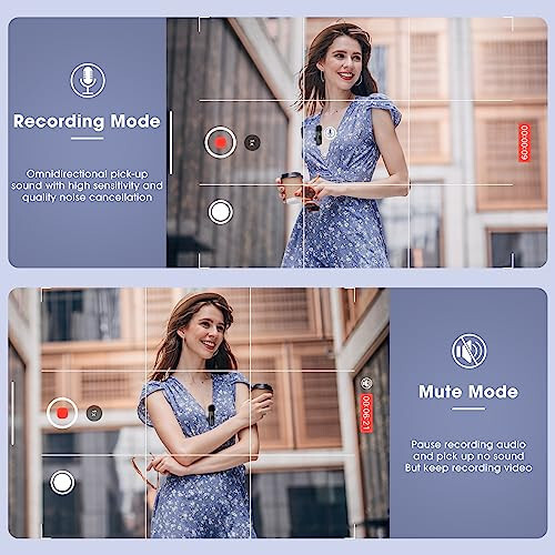 GoorDik Wireless Mini Microphone for iPhone Recording, Portable Lavalier Clip-On Mic for iPhone Audio/Video Recording, Lapel Lav Mic for Content Creators & Influencers & Youtubers/Tiktok Starters - 6