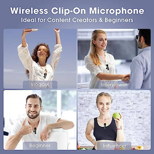 GoorDik Wireless Mini Microphone for iPhone Recording, Portable Lavalier Clip-On Mic for iPhone Audio/Video Recording, Lapel Lav Mic for Content Creators & Influencers & Youtubers/Tiktok Starters - 7