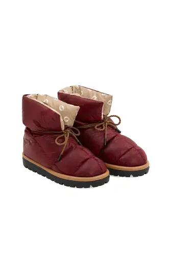 Goose Down Unisex Boot Metallic Series Antique Red-Burgundy - 3