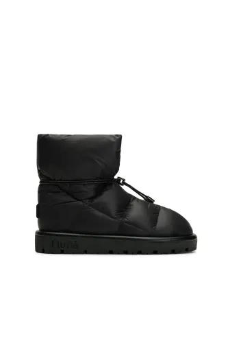 Goose Down Unisex Boots Metallic Series Jet Black - Blue - 3