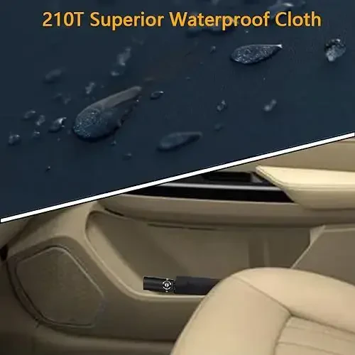 Goothdurs Compact Travel Umbrella Windproof Portable Folding Automatic Umbrellas - 5