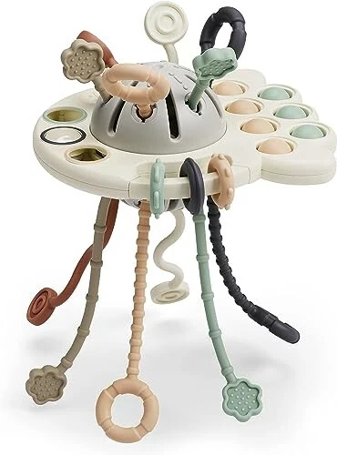 GOPO TOYS Montessori Игрушки для детей от 18 месяцев - Сенсорные игрушки для мальчиков и девочек - Силиконовая игрушка-тянучка для малышей - Обучающие и развивающие игрушки для детей - Подарки на день рождения для малышей - 1