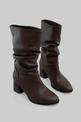 Gored Heeled Boot Bitter Coffee-Bitter Coffee - 5