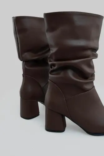 Gored Heeled Boot Bitter Coffee-Bitter Coffee - 6