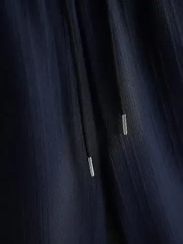 GORGLITTER Men's 2 Piece Outfits Short Sleeve Pocket Button Down Shirt and Drawstring Shorts Set - 3