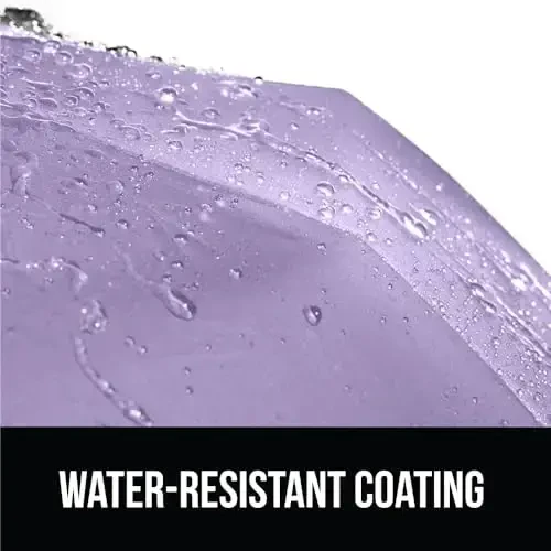 GORILLA GRIP Прочный ветрозащитный компактный зонт-трость для дождя, автоматическое открытие и закрытие одним щелчком, прочный быстросохнущий водонепроницаемый материал, легкий и портативный, дорожный размер подходит для рюкзака, фиолетовый - 6