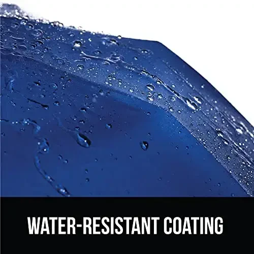 GORILLA GRIP Strong Windproof Stick Compact Umbrella for Rain, One-Click Automatic Open and Close, Durable Quick Dry Waterproof Material, Lightweight and Portable, Travel Size Fits Backpack, Navy - 6